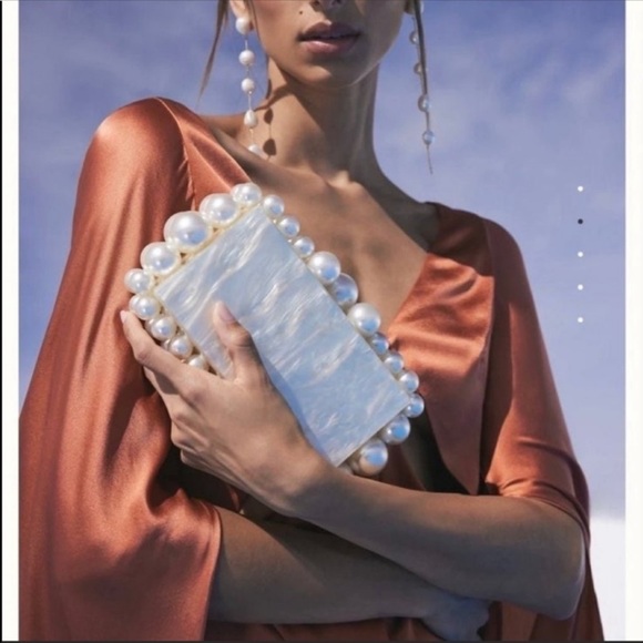 Eos Pearly Acrylic Clutch Bag - Picture 2 of 13